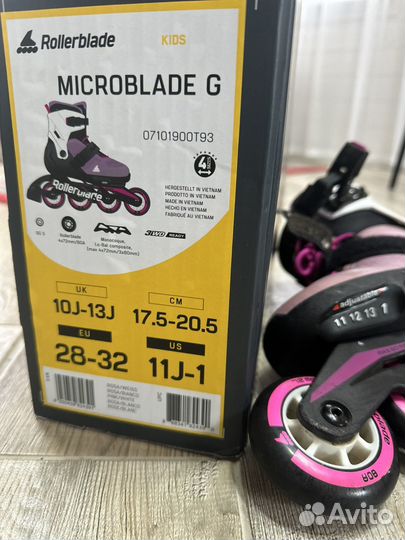 Ролики rollerblade детские 28-32