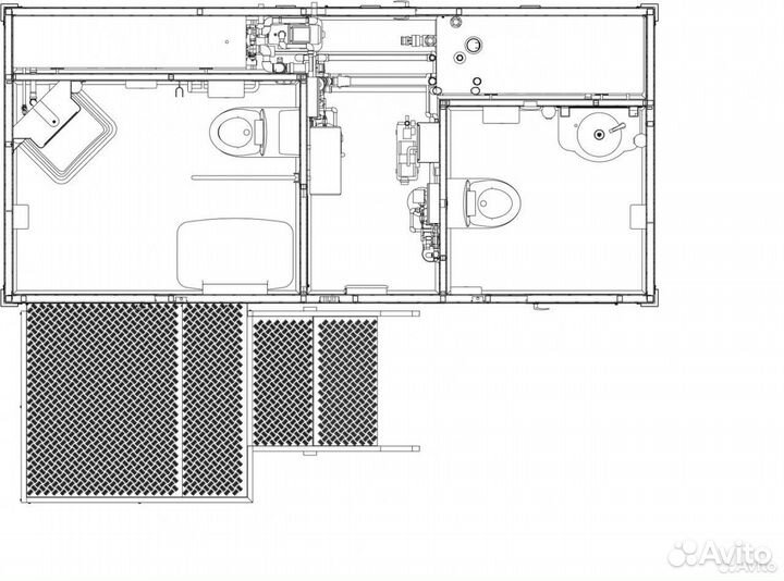 Туалетный модуль-павильон автономный
