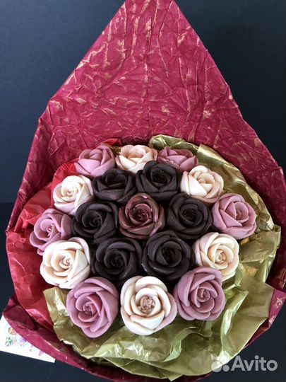 Букет из шоколадных роз. Сладкий подарок