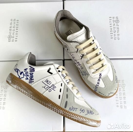 Кеды maison margiela replica paint