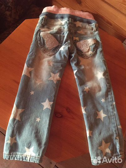 Джинсы теплые для девочки