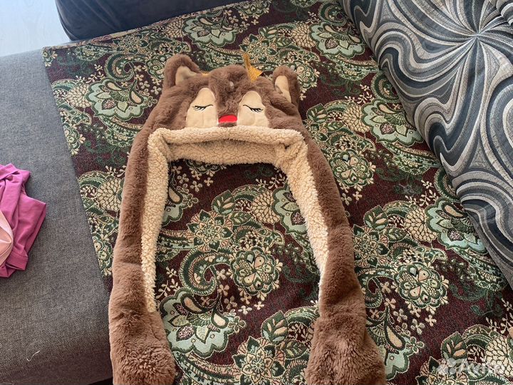 Шапка олень с ушками