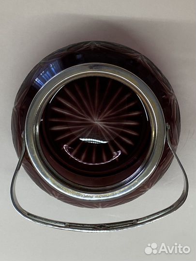 Сахарница СССР. Хрусталь. Посуда СССР