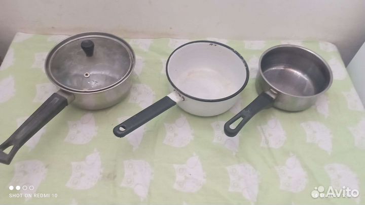 Кастрюля, чайники, ложки, поварешки