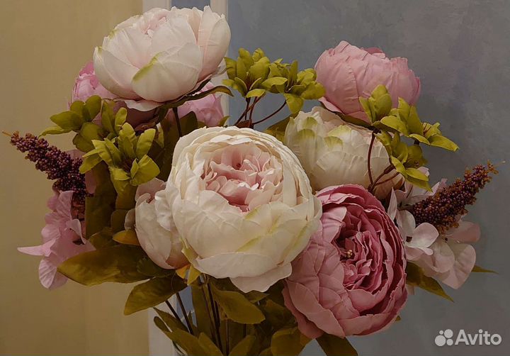 Искусственные цветы пионы
