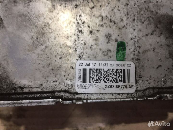 Интеркулер Jaguar F-Pace X761 3.0D