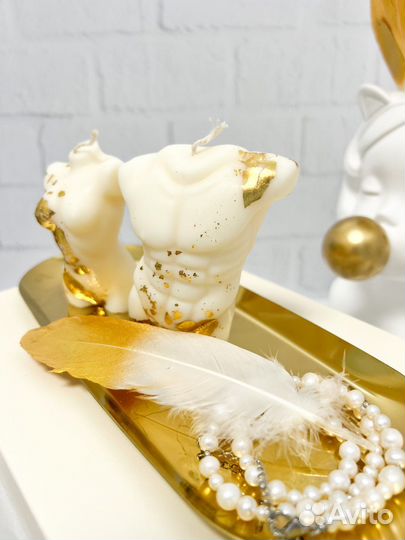 Набор соевых свечей Торсы Адам и Ева