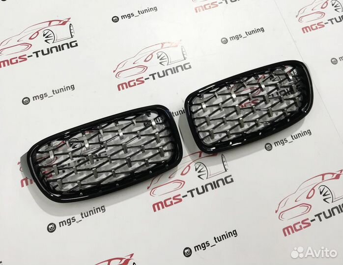 Решетка BMW 3 series F30 стиль Z4 черный глянец