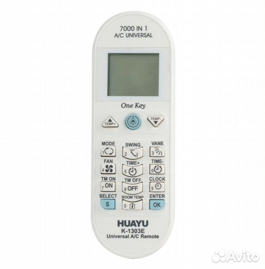 Универсальный пульт для кондиционеров K-1303E