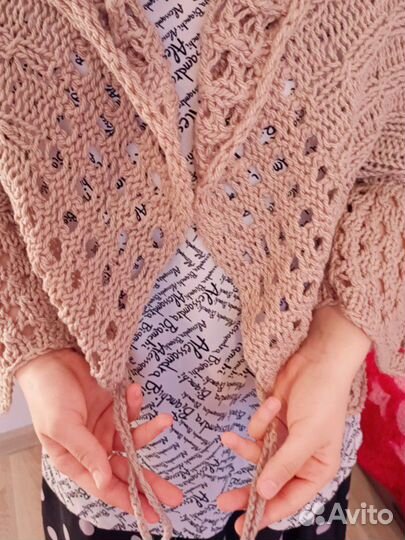 Вязанная накидка