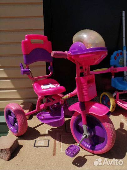 Детский трехколесный велосипед бу