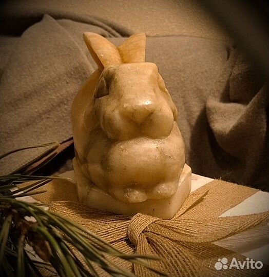 Светильник (ночник) СССР мрамор заяц