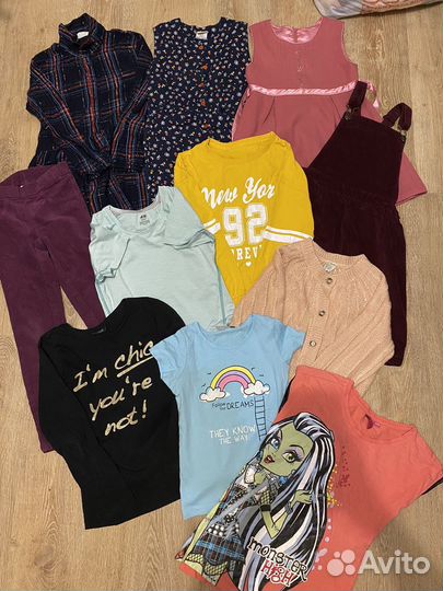 Пакет вещей на девочку 116 122 128 134