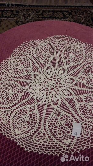 Салфетки, скатерти вязаные крючком (ручная работа)