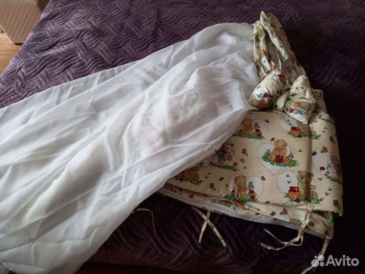 Балдахин и бортики в кроватку