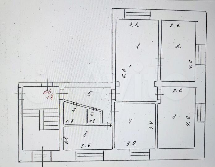 4-к. квартира, 69,5 м², 1/3 эт.