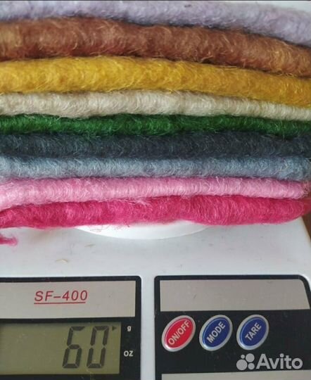 Вата льняная крашеная наборы