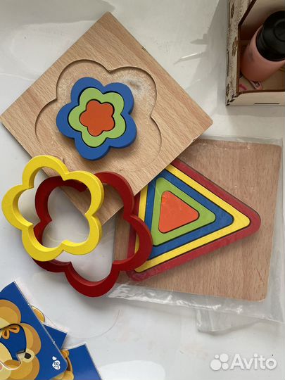 Деревянные фигурные пазлы