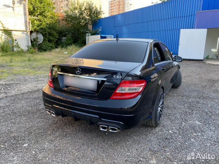 Диффузор Mercedes C-class w204 С63 AMG + насадки