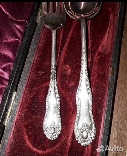 Набор Эгоист + солонки серебро 925пр Англия