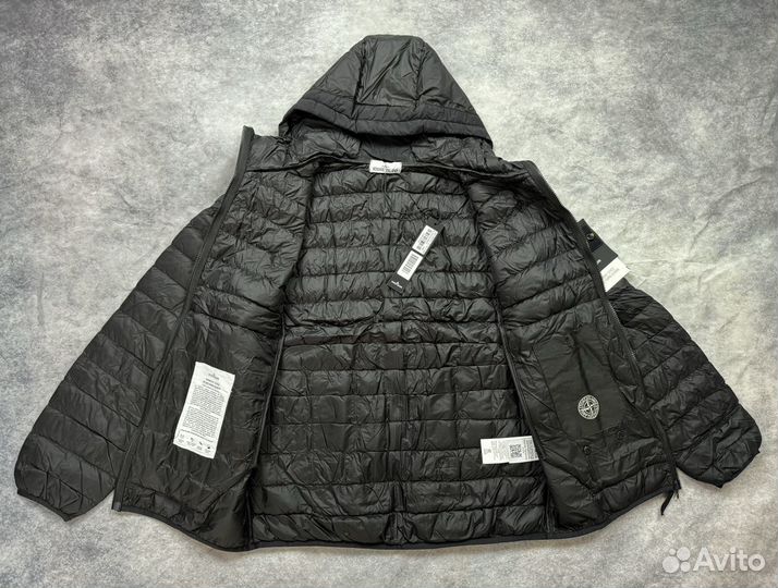 Пуховик Stone Island garment yarn down jacket