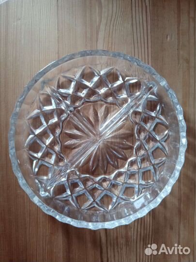 Хрустальная тарелка