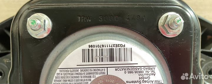 Подушка безопасности в руль Fiat Albea