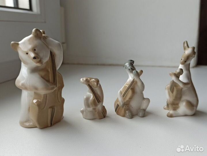 Малый Квартет Крылова фарфор СССР лфзи