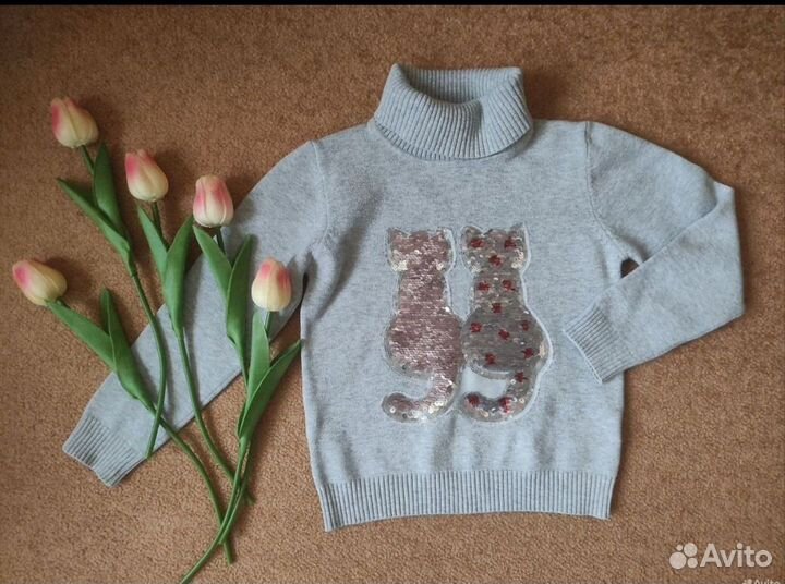 Свитер джинсы для девочки 98 рост пакетом