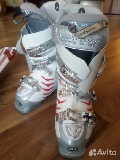 Продам горные лыжи и ботинки Atomic