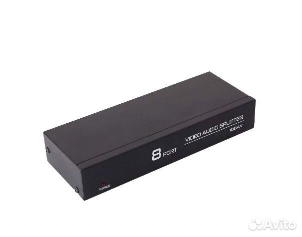 1-8 Splitter 3rca 250 mhz, 1 вход 8 выходов