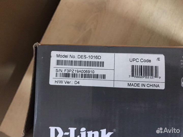 Коммутатор D-Link DES-1016D