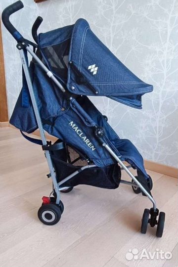 Коляска трость Maclaren quest, цвет деним индиго