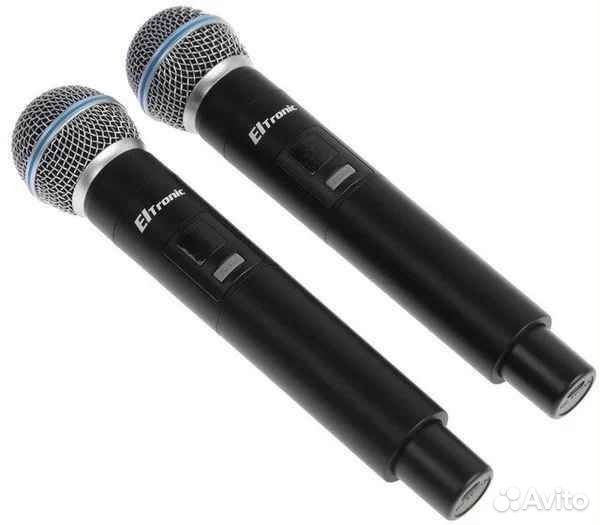 Набор микрофонов eltronic 10-04, беспроводные, 2 м
