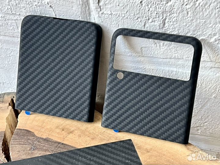 Z Flip 3 Карбон чехол Samsung Galaxy