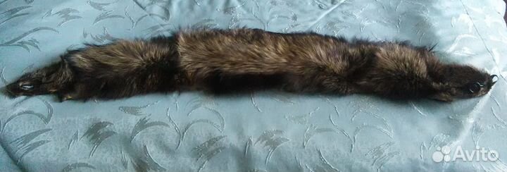 Воротник из меха чернобурки