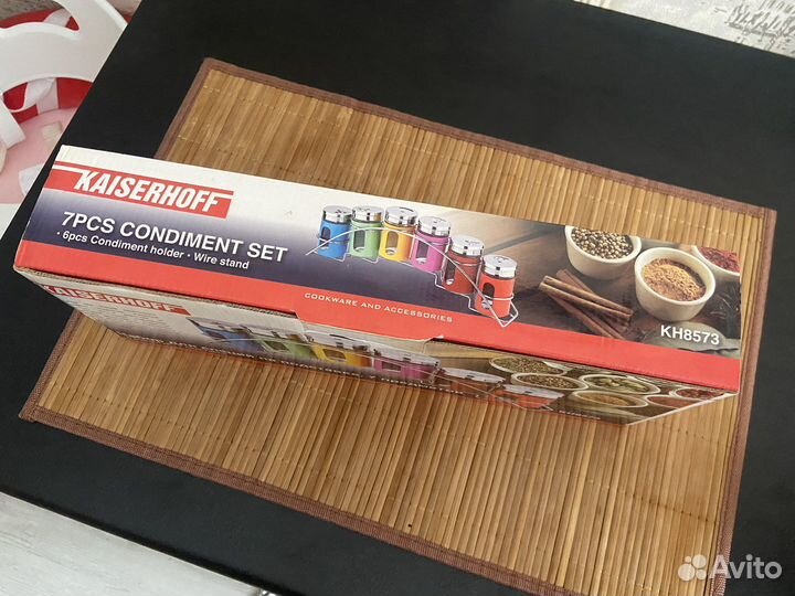 Набор для специй новый Kaiserhoff на подставке