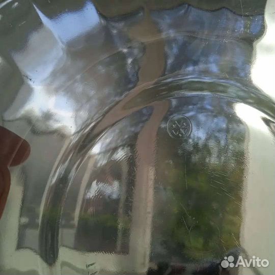 СССР стеклянная суповая тарелка, клеймо,редкость