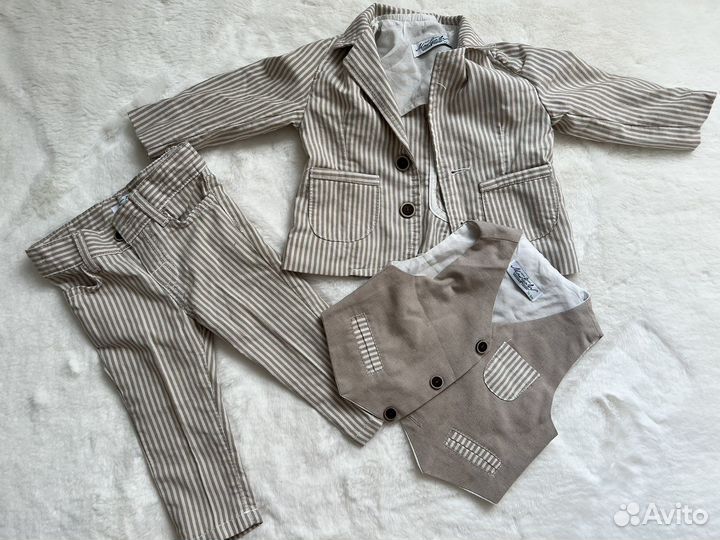 Костюм тройка для мальчика 74
