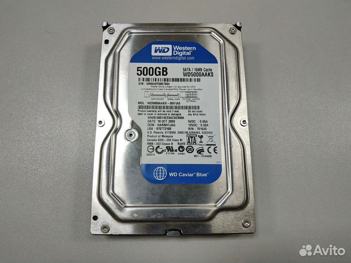 Жесткий диск Western Digital WD Blue 500 GB