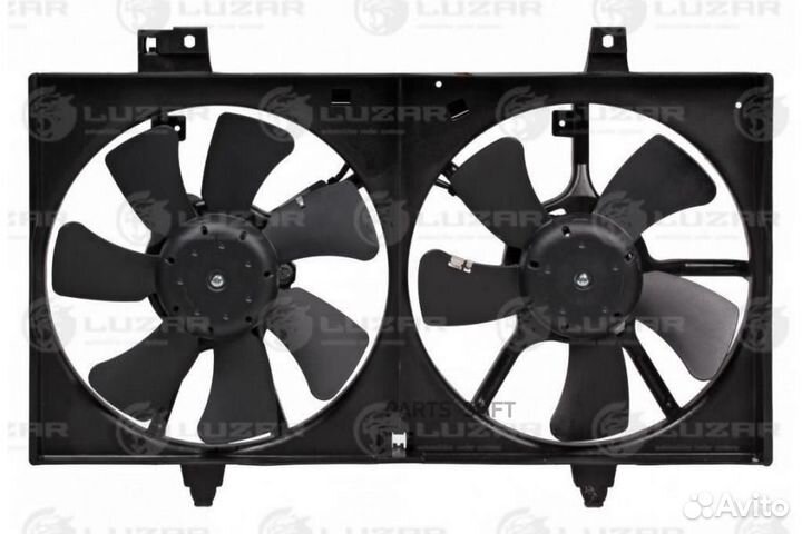 Э/вентиляторы охл. с кожухом (2 вент.) для а/м Nis