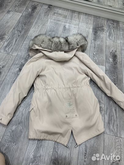 Парка женская с натуральным мехом 44