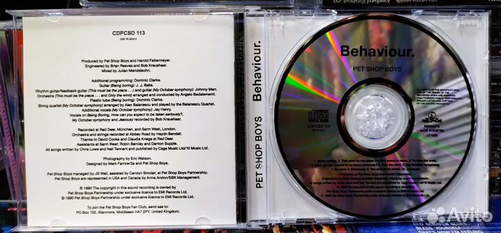 Pet Shop Boys - Behaviour - 1990 / CD