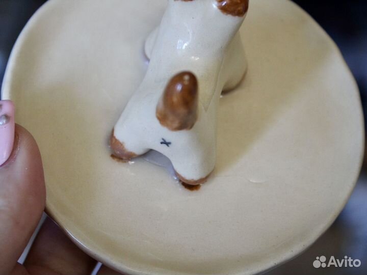 Керамическое блюдце для украшений