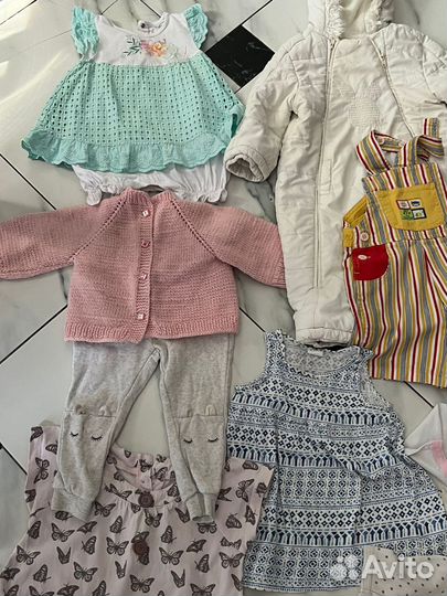Вещи пакетом на девочку 74 80