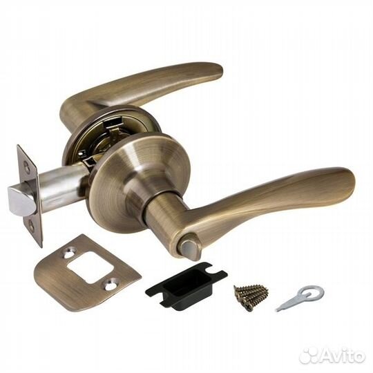 Защелка межкомнатная ajax 6010 ав-В фикс. бронза