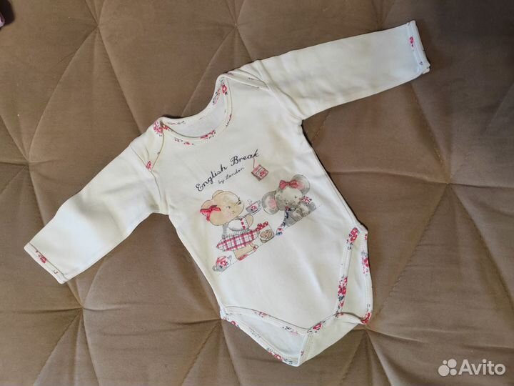 Боди и песочник 68-80