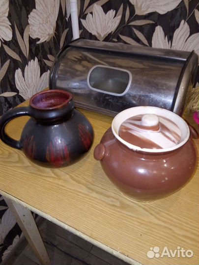 Посуда СССР,хлебница,горшки