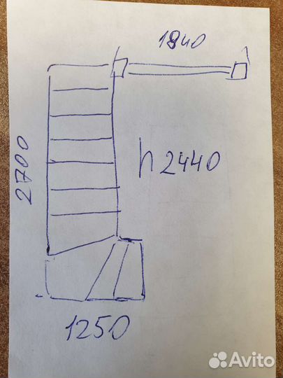 Лестница деревянная бу