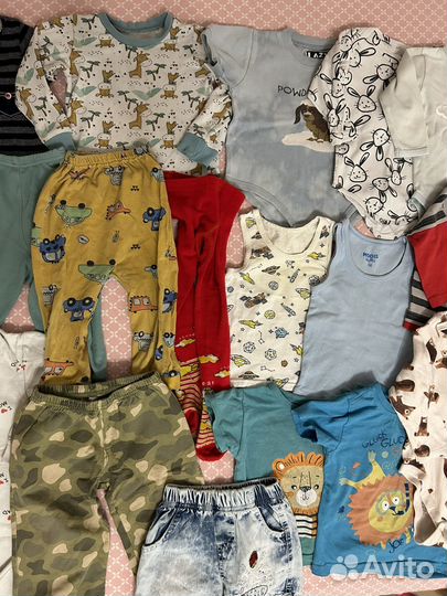 Большой пакет одежды для мальчика